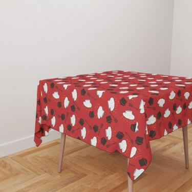 Imagem de Toalha De Mesa Quadrada 4 Lugares Tecido Oxford Ajudante de Cozinha TL