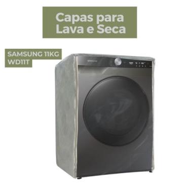 Imagem de Capa para lava e seca samsung 11kg wd11t transparente flex - Capas Fle