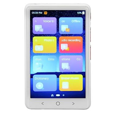 Imagem de Tradutor Inteligente, Modo Offline, WiFi, MP3, Tradutor Portátil, 135 Idiomas, Tempo Real, Tela IPS de 4 Polegadas, Tradução de Fotos para Aprender Em Qualquer Lugar (Branco)