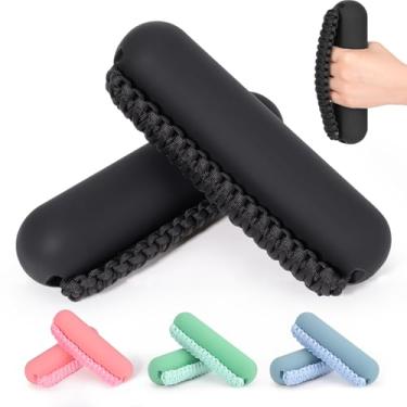 Imagem de Hikeen Conjunto de pesos de mão para mulheres e homens, halteres macios de 2 (1,3 kg cada), peso para caminhada com alça de mão para aeróbica, corrida, corrida (preto, conjuntos de 2,7 kg)