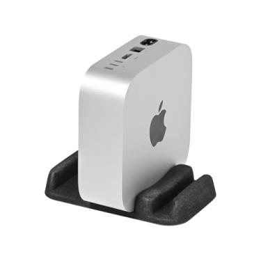 Imagem de RLSOCO O suporte vertical em feltro puro é adequado para Mac Mini M4/M4 Pro, Beelink, GMKtec, GEEKOM Mini PC e outros (preto).