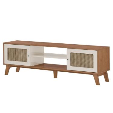 Imagem de Rack Bancada Para Tv 75 Pol 180 cm 4675 Cinamomo Off White ARLY