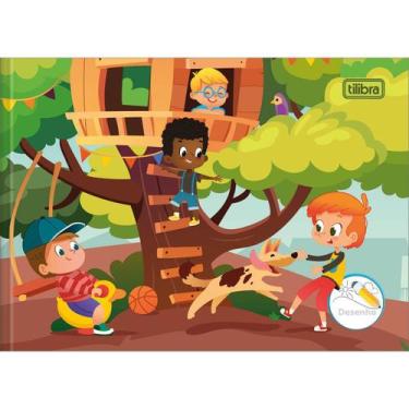 Imagem de Caderno Brochura Capa Dura Desenho Sapeca 40 Folhas (Pacote com 15 uni