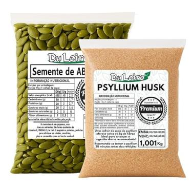 Imagem de Kit Psyllium Husk 1kg + Abóbora Sem Casca 1kg