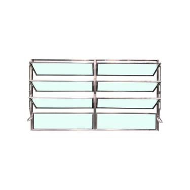 Imagem de Vitro Basculante 2 Seções Brilhante 80x200 Linha Esmeralda Vidro Liso