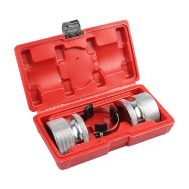 Imagem de QccHieUs Kit de instalação de amortecedor universal fácil de instalar, ferramenta de vedação de óleo do garfo dianteiro para motocicleta com estojo