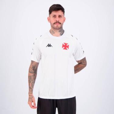 Imagem de Camisa Kappa Vasco Supporter Element Branca, GG