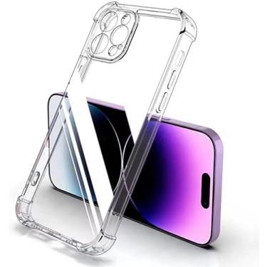 Imagem de Capa Capinha Para iPhone 13 Silicone Com Proteção Na Câmera Forro Veludo Premium (TRANSPARENTE)