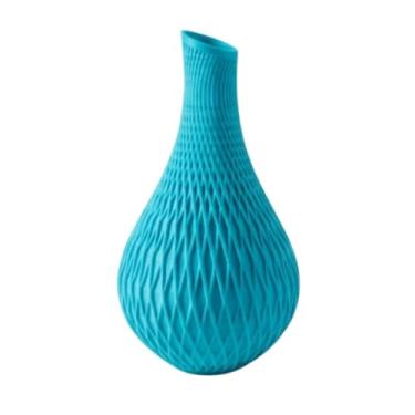 Imagem de Vaso de Flor Decorativo Elegante Moderno Chique Sala Decor Decoração Escolha a Cor (Azul-Ciano)