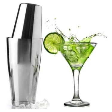 Imagem de 2X Coqueteleira Drinks Caipirinha Bar Boston