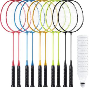 Imagem de Conjunto de raquetes de badminton Woanger, pacote com 10, 67 cm, leve