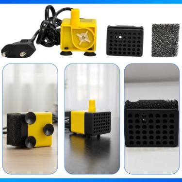 Imagem de Bomba Eletrica Bivolt com Filtro Acoplado - Para Aquario,etc - Mec Pet