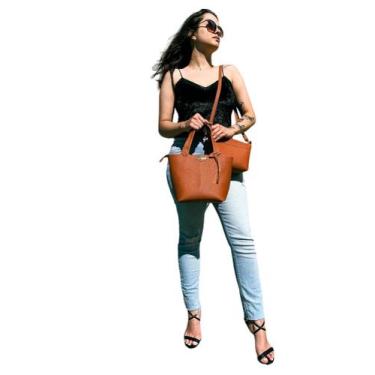 Imagem de Kit bolsa feminina  media e pequena - dia a dia - trabalho - festa  ve