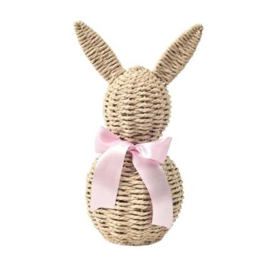 Imagem de KiBcsLic Enfeite de da Páscoa em Tecido - Decoração de Páscoa - Artesanato Criativo - Centro de Mesa - Presente - Decoração Fofa para Mesa de Escritório, Rosa