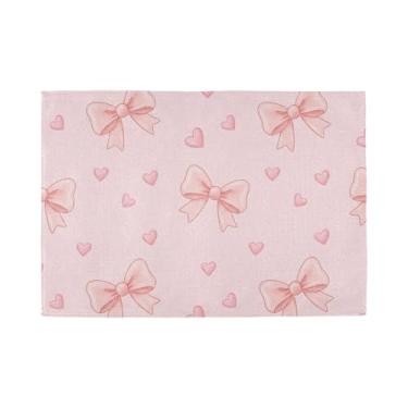 Imagem de Burbuja Jogo americano de arco, conjunto de 6 tapetes de mesa antiderrapantes e laváveis, resistentes ao calor para cozinha, mesa de jantar, ambientes internos e externos