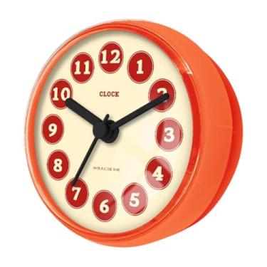 Imagem de Ｂｅｓｇａ Relógio de parede para chuveiro, à prova d'água, compacto e antiembaçante, com ventosa, ideal para quarto, porta de geladeira e banheiro, Style D