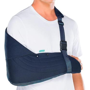 Imagem de Tipoia Imobilizadora para Membro Superior Chantal Velpeau Estofada Dupla Azul Uso Bilat...
