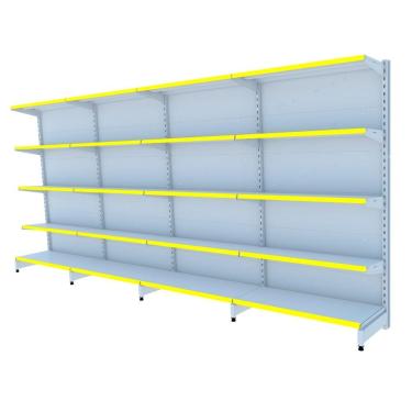 Imagem de Gondola Parede 170 Amapa Flex Kit 4 Metros Branco