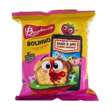 Bolinho Bauducco Morango 40g Display com 16 unidades