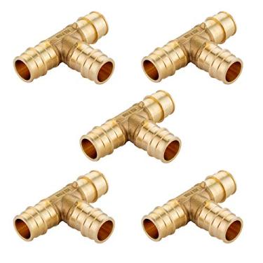Imagem de (Pacote com 5) camiseta EFIELD Pex A Expansion Fitting 1/2" x 1/2" x 1/2" F1960 LEAD FREE-5 peças