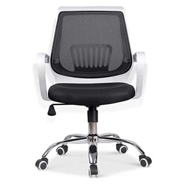 Imagem de cadeira de escritório Cadeira de escritório Assento acolchoado ergonômico Cadeira de escritório Malha 360 graus para computador giratório Elevador Cadeira de trabalho Cadeira (cor: preto) needed