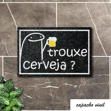 Imagem de Tapete Capacho BENTO TROUXE CERVEJA? 60X40cm