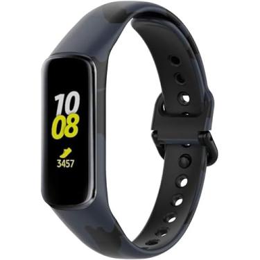 Imagem de Pulseiras Esportivas NSmart compativeis com Galaxy Fit2 SM-R220 (R220, Cinza Camuflada)