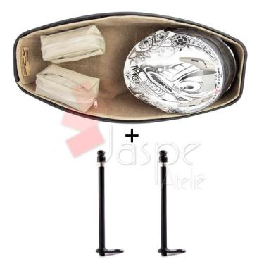 Imagem de Forração Pcx 150 Forro Premium Baú 19 20 Bege + 2 Antena - Jaspe Ateli