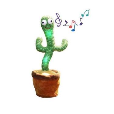 Imagem de Cacto Dançante Repete Som E Toca Músicas Infantil Brinquedo - Lynx Pro