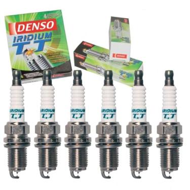 Imagem de 6 peças de velas de ignição DENSO Iridium TT compatíveis com Honda Odyssey 3.5L V6 1999-2010