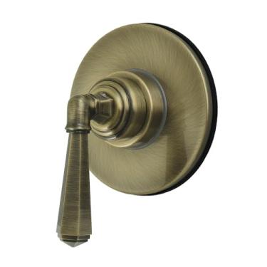 Imagem de Kingston Brass KS4033HL Válvula de desvio de seis vias metropolitana de alça única com kit de acabamento, latão antigo