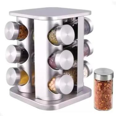 Imagem de Porta Condimentos Temperos Giratorio 12 Potes Frasco Tempero - Wincy
