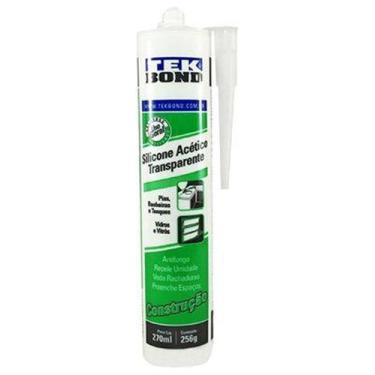 Imagem de Adesivo / cola de silicone transparente acetico uso geral 270ml/256g -