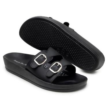 Imagem de Sandália Ortopédica Feminina extremo Conforto p/gravidas idoso Original Terapia dos pés (PRETO, BR, Adulto, Numérico, 38)