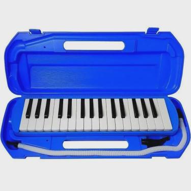 Imagem de Escaleta 32 teclas c/case azul dolphin