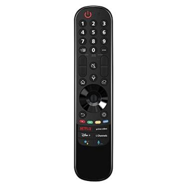 Imagem de Beyution AN-MR21GA Controle remoto de voz de substituição adequado para LG Smart TV 2021 OLED TV Series A1 G1 C1 QNED90 NANO85 NANO99 QNED99 NANO90 NANO80 NANO75 e UHD TV's UP80 UP75 Series