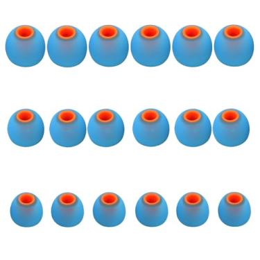 Imagem de MQIMY Pontas de substituição de fones de ouvido de silicone para a maioria dos fones de ouvido intra-auriculares (orifício interno de 3,8 a 5,1 mm) - 9 pares (P, M, G)