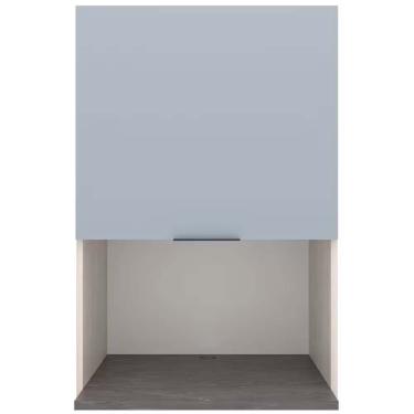 Imagem de Armário Cristal 1 Porta Basculante Bartira Freixo-azul