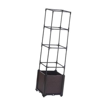 Imagem de Bothyi Caixa de plantio com treliça, plantador de tomate, canteiro de jardim vertical resistente, vaso de flores para, jardim, pátio, estufa, 30cm X 30cm X 129cm