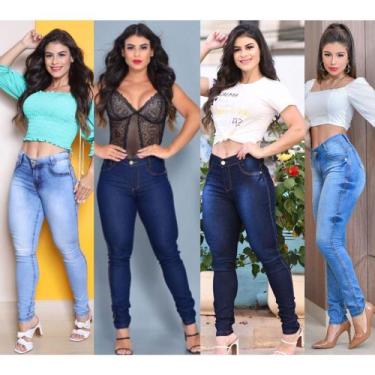 Imagem de 3 Calças Com Jeans Feminino Hot Pants Menor Preço - Ababil, 46