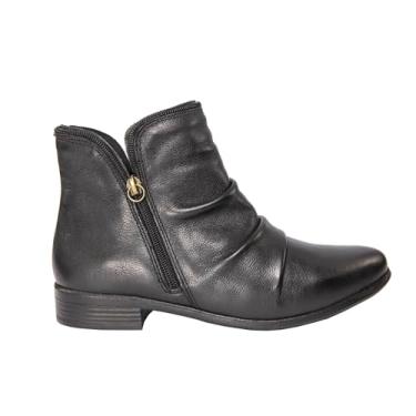 Imagem de Botinha Feminina em Couro Preto - Cód 338 (Preta, BR, Adulto, Numérico, 35)