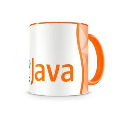 Imagem de Caneca Linguagem Java color Laranja (ATG2257) - Geek Premiere