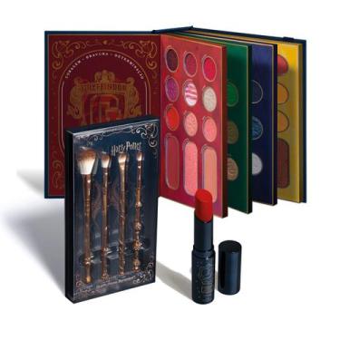 Imagem de Combo Harry Potter: Paleta de Maquiagem Multifuncional 54g + Kit Pincé