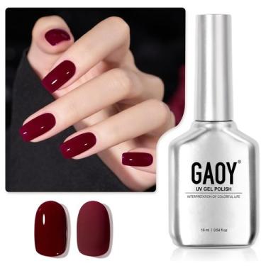 Imagem de Verniz de unhas em gel GAOY Red 16mL Soak Off UV Light 1149 Cherry