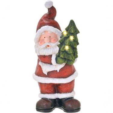 Imagem de Estatueta Natalina Papai Noel árvore De Natal Led Luz 45cm - OUTRAS MA