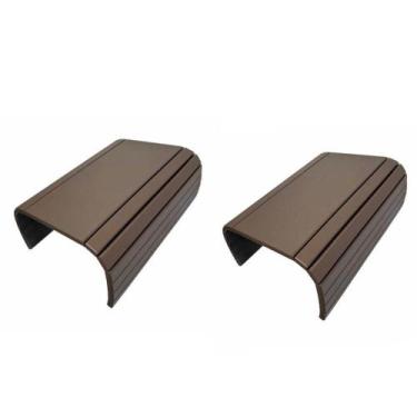 Imagem de Kit 02un Esteiras Reta Flexível Para Braço Sofá Chocolate - MA SORPREZ