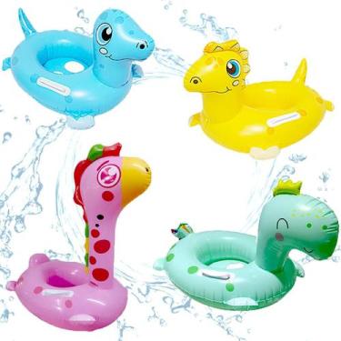Imagem de Boia Inflável Infantil Bote Fralda Dinossauro Piscina - Summer Verão, 