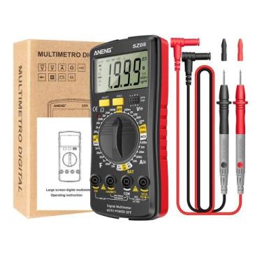 Imagem de Multímetro Digital Profissional Aneng SZ08 - Alta Precisão e Funcional