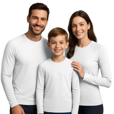 Imagem de Kit Camisa Proteção Solar UV50+ Moda Praia Família Unissex - Hype Moda