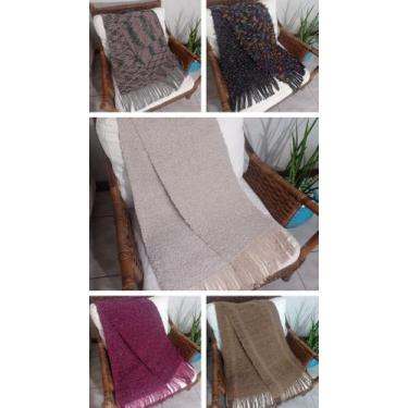 Imagem de Cachecol Mantas lã tear pente Liço MODELOS EXCLUSIVOS - Ivonise Ateliê